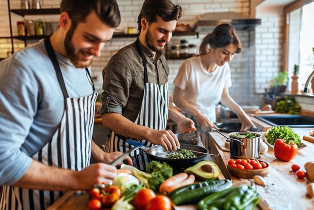 team cooking fun engaging building activity 3